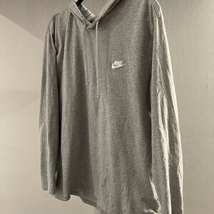 Nike Men's Gray Hoodie